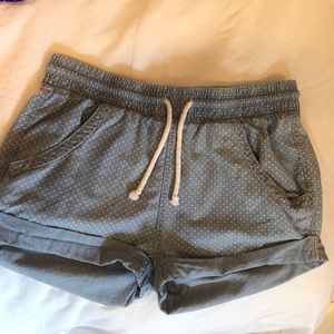 H&M soft shorts with polka dots